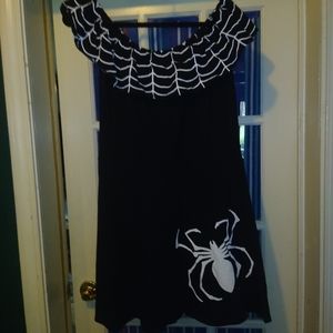Never worn kreepsville 3x spider shoulder dress